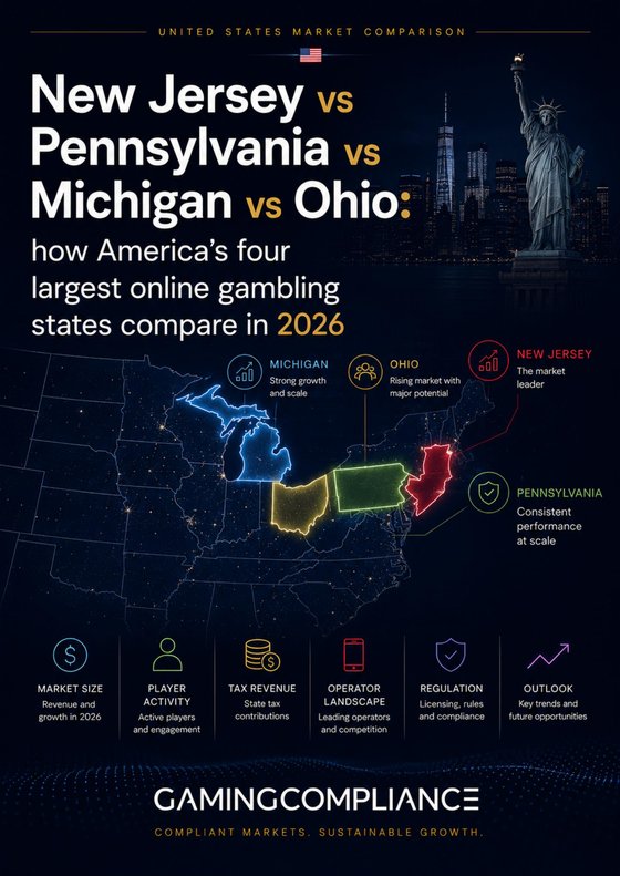 Cover of US Big 4 — NJ vs PA vs MI vs OH