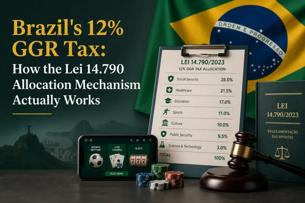 Brazil’s 12% GGR Tax: How the Lei 14.790 Allocation Mechanism Actually Works