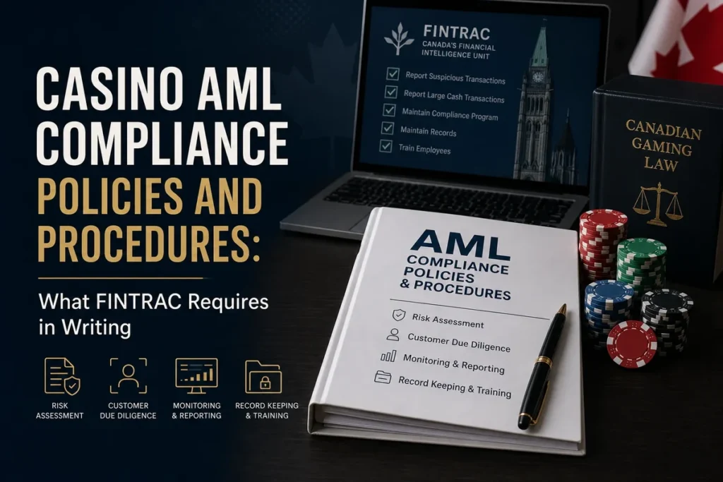 Casino AML Compliance Policies and Procedures: What FINTRAC Requires in Writing