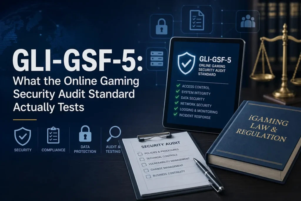GLI-GSF-5: What the Online Gaming Security Audit Standard Actually Tests