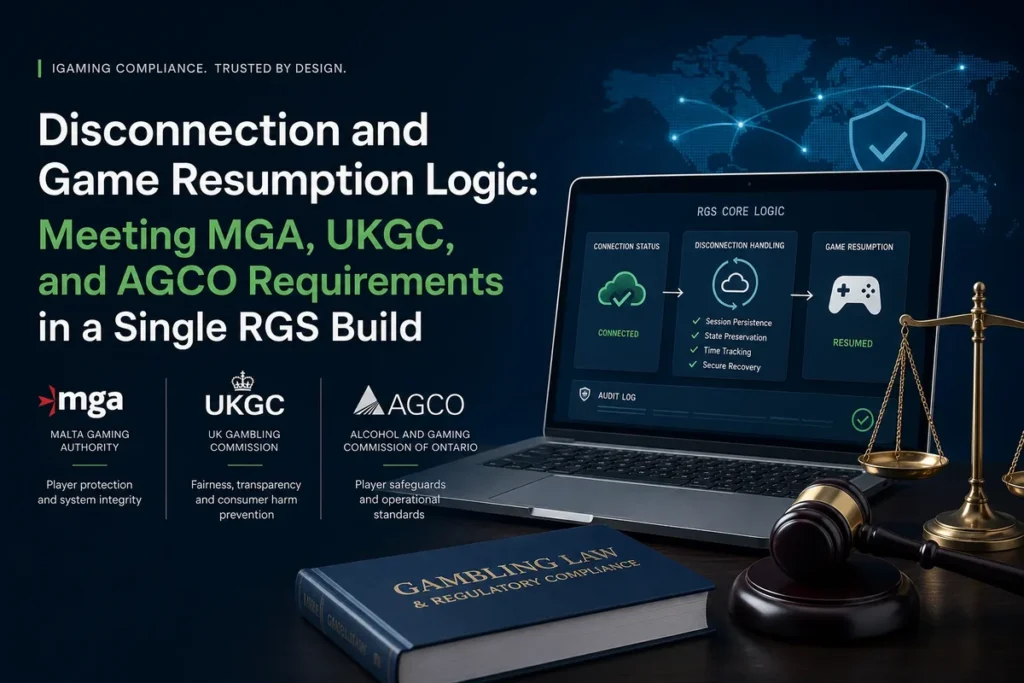 Disconnection and Game Resumption Logic: Meeting MGA, UKGC, and AGCO Requirements in a Single RGS Build