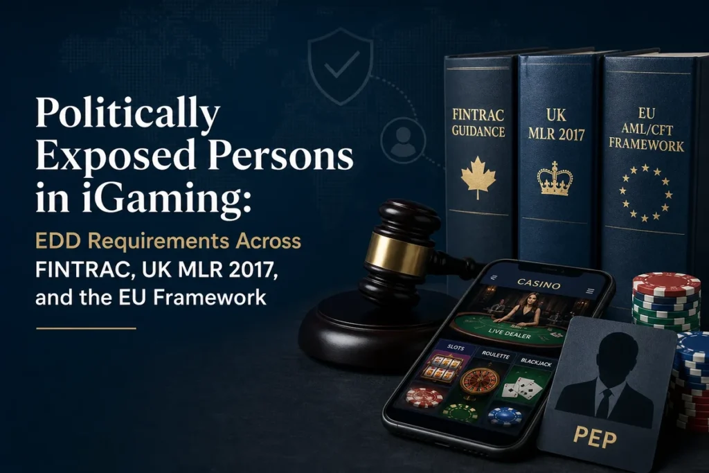 Politically Exposed Persons in iGaming: EDD Requirements Across FINTRAC, UK MLR 2017, and the EU Framework