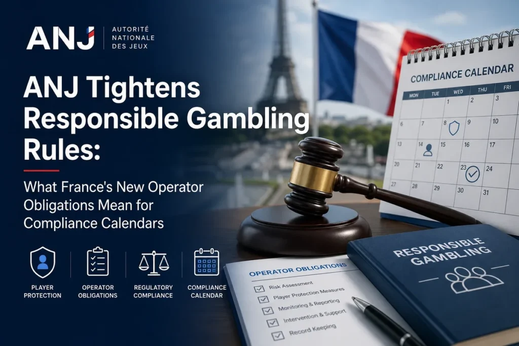 ANJ Tightens Responsible Gambling Rules: What France’s New Operator Obligations Mean for Compliance Calendars