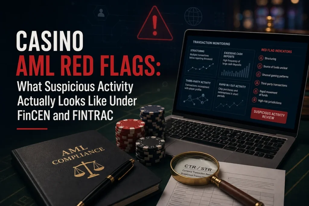 Casino AML Red Flags: What Suspicious Activity Actually Looks Like Under FinCEN and FINTRAC