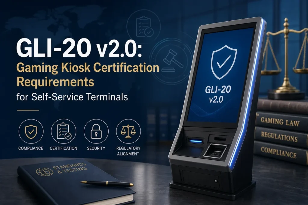 GLI-20 v2.0: Gaming Kiosk Certification Requirements for Self-Service Terminals