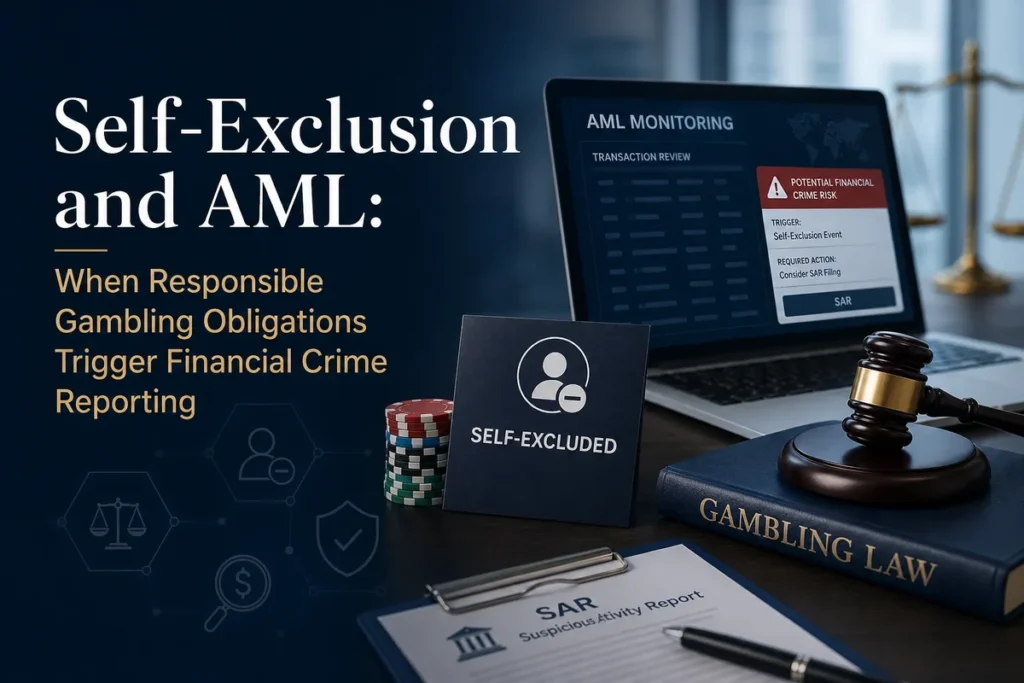Self-Exclusion and AML: When Responsible Gambling Obligations Trigger Financial Crime Reporting