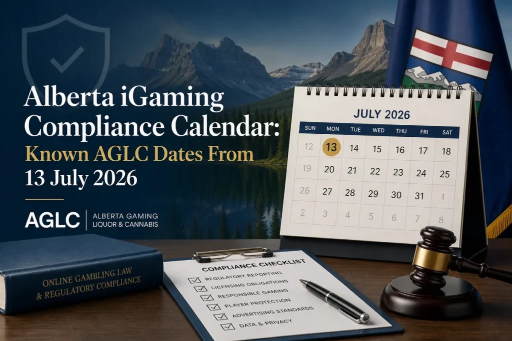 Alberta iGaming Compliance Calendar: Known AGLC Dates From 13 July 2026