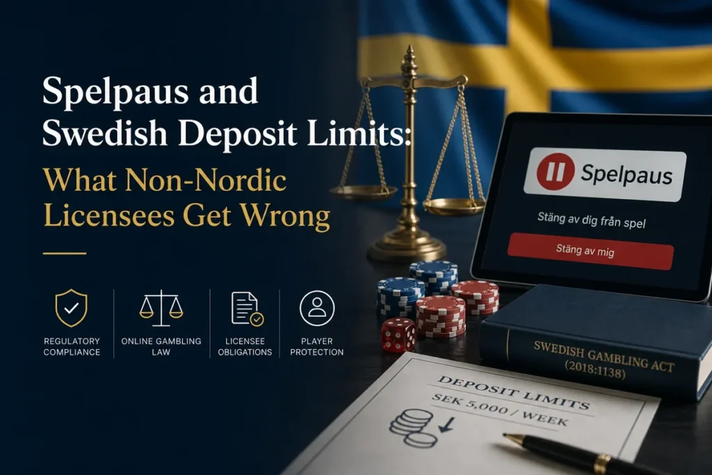 Spelpaus and Swedish Deposit Limits: What Non-Nordic Licensees Get Wrong